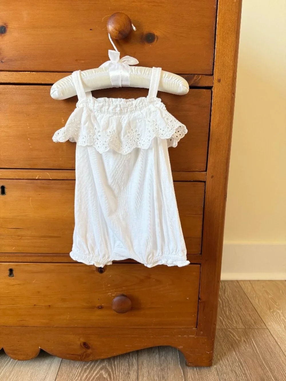 Baby Girl Ralph Lauren Eyelet Romper 6M